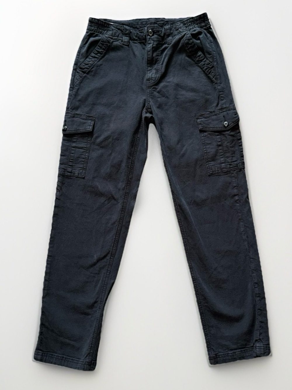 American Eagle Outfitters Black Cargo Straight Leg High Rise